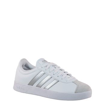 Tenis-Casual-Branco-e-Prata-VL-Court-Base-|-Adidas-Tamanho--35---Cor--BRANCO-0